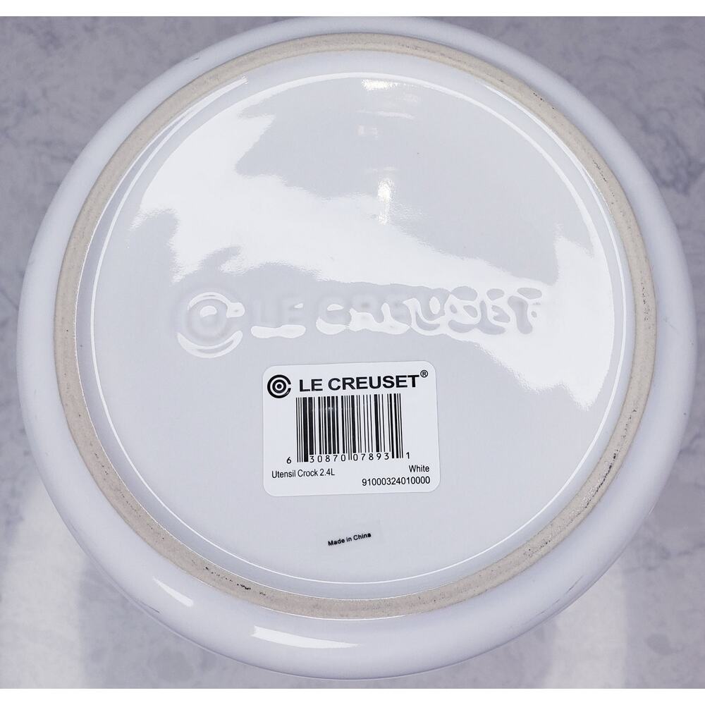 LE CREUSET White Stoneware Kitchen Utensil Crock 2.4L - Picture 6 of 13